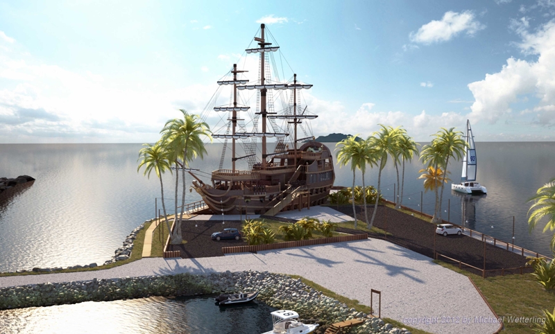 Artist’s impression of the Bel Ombre treasure heritage site project